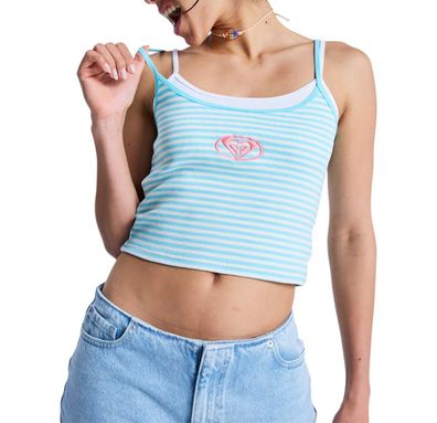 ROXY Women Top Never Too Late coconut milk regular stripe ho