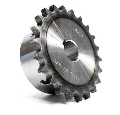 Kettenrad 06B 22 Zähne Mit Nabe, Mit Nut, 9,525, 3/8? Ozdowski