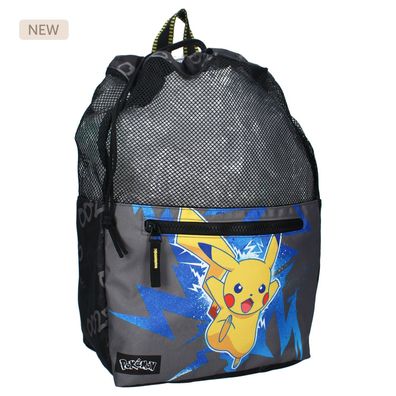Pokemon - Pikachu Sportbeutel "Gotta Catch 'Em All!" - 40 cm Turnbeutel Schule