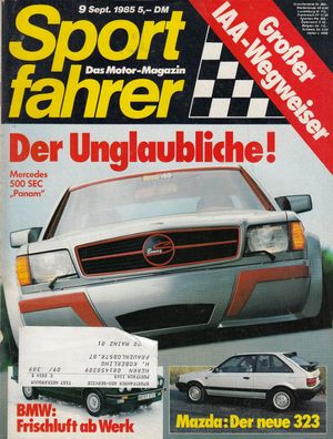Sportfahrer 9/195, Mercedes 500 SEC, Mazda, BMW, Veritas, Rallye, TW