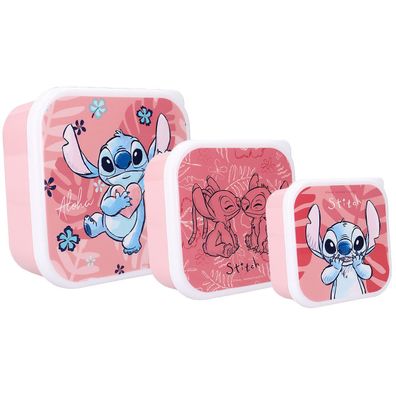 Disney Stitch - Snackbox "Bon Appetit!" - 12 cm Brotdose Brotbox Lilo Für Kinder