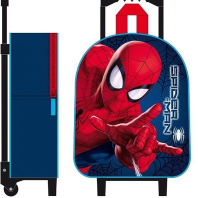 Spiderman 3D Trolley Rucksack Friends Around Town 32 cm Marvel Superheld Ranzen