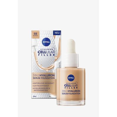 NIVEA Hyaluron Cellular Filler 3in1 Serum Foundation 03 Dunkel 30 ml