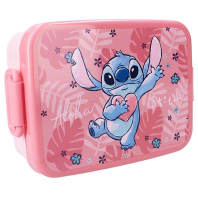 Disney Stitch - Brotdose "Bon Appetit!" - 16 cm Lilo Schule Brotbox Lunchbox