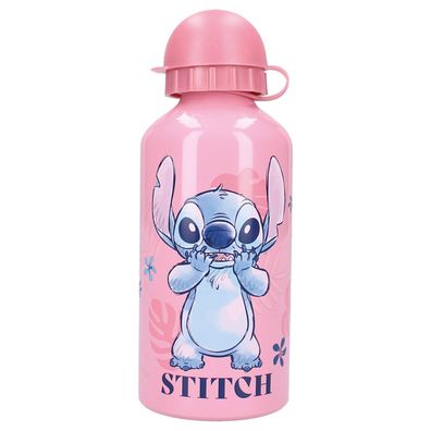 Disney Stitch - Trinkflasche "Let's Eat!" - 500 ml Schule Lilo Alu Kinder Bottle