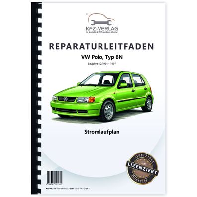 VW Polo 3 Typ 6N 1994-1997 Schaltplan Stromlaufplan Verkabelung Elektrik Pläne