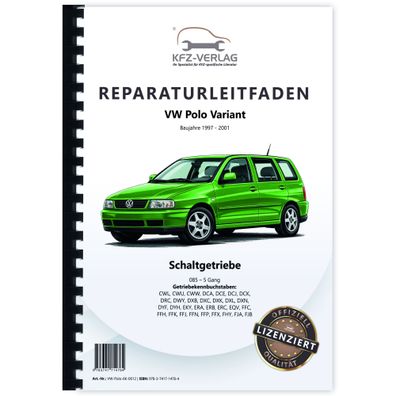 VW Polo 3 Typ 6K Variant 1997-2001 5 Gang Schaltgetriebe 085 Reparaturanleitung