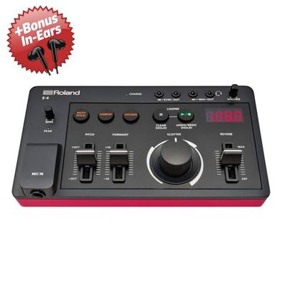 Roland Aira E-4 Vocal Effektgerät + Bonus In-Ear Kopfhörer