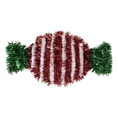 Clayre & Eef Weihnachtsanhänger 33x2x16 cm Rot Kunststoff (Gr. 33x2x16 cm)