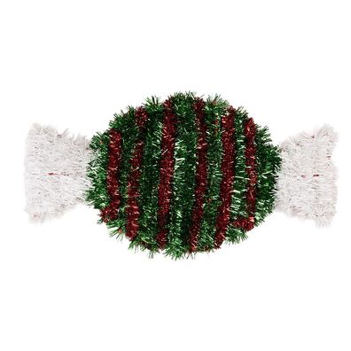 Clayre & Eef Weihnachtsanhänger 33x2x16 cm Grün Kunststoff (Gr. 33x2x16 cm)