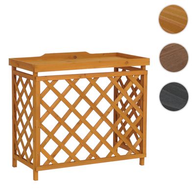 Verkleidung für Klimaanlage/Wärmetauscher HWC-Q14, Abdeckung Holz 78x90x45cm