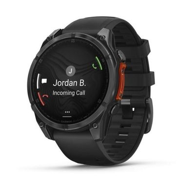 Garmin fenixÂ® 8 47mm AMOLED Schwarz/Schiefergrau Silikon-Armband - Kaufen