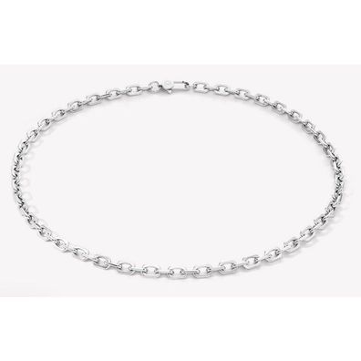 Halskette - Stahl - Link chain silber