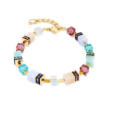 Armband - Edelstahl - GeoCUBE Pastellfarben