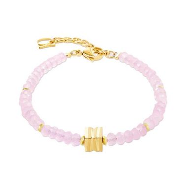 Armband - Edelstahl gold - Jade Rosa