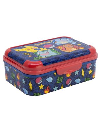 Pokemon Lunchbox Blue Team Brotdose Kinder Pausenbox für Alltag Schule und unterwegs