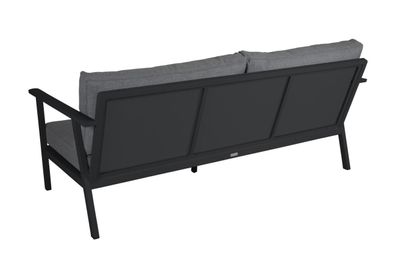 Gartenbank Samvaro 2-Sitzer von Brafab aus Aluminium und Olefin-Stoff, modern, anthra