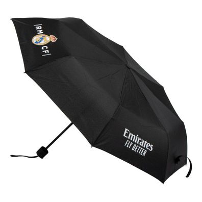 Real Madrid Schirm ? 83 cm wasserabweisender Polyester-Regenschutz