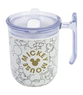 Disney Mickey Mouse Signature To Go Tasse 470 ml mit Schiebedeckel für Alltag und