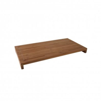 XXL Bambus Schneidebrett mit Saftrille - 54 x 28 x 4,5 cm