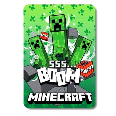 Minecraft Fleecedecke – Weiche Kuscheldecke 100 % Polyester 140x100 cm