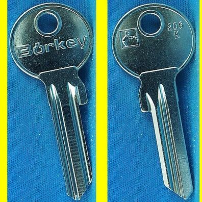 Schlüsselrohling Börkey 206 K für BKS, Berry, Den, Esco, Geba, Hörmann, HP Plus, Huek