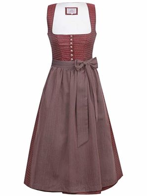 Dirndl Sabella 75cm Länge bordeaux
