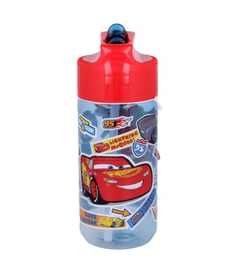 Disney Cars Wasserflasche 430 ml Kinder Trinkflasche aus Ecozen für Alltag Sport