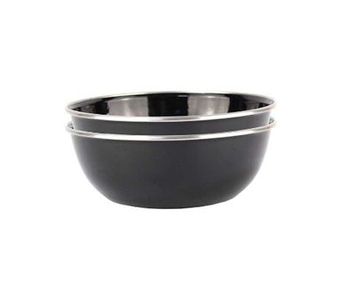 2-tlg Schalen Set mit Emaillebeschichtung für Camping & Picknick - 14,5 x 5 cm