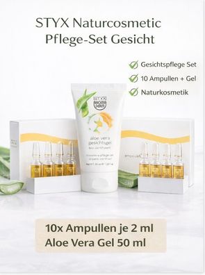STYX Naturcosmetic Ampullen & Aloe Vera Gesichtsgel - kombinierte Pflege