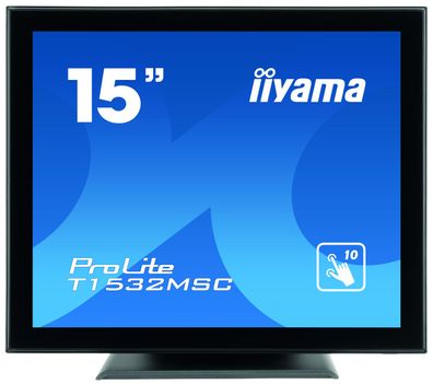 IIYAMA 38.1cm (15") T1532MSC-B5AG 4:3 M-Touch HDMI+DP+USB