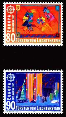 Liechtenstein 1992 Nr 1033-1034 postfrisch S9F8332