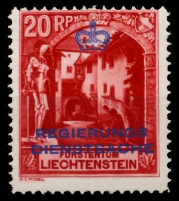 Liechtenstein Dienstmarken 1932 33 Nr 3B postfrisch X6A6A02