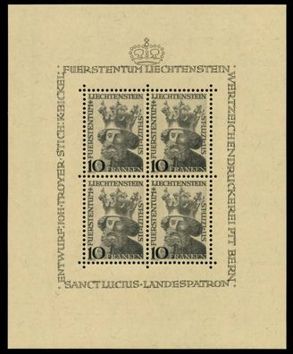 Liechtenstein BLOCK Kleinbogen Nr 247 postfrisch KLEINB X6A8BEA