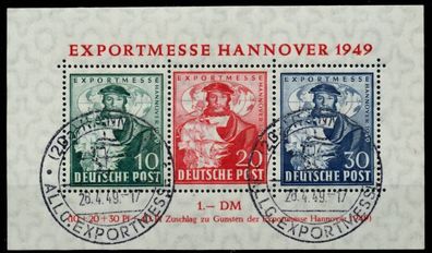 BIZONE Block1a zentrisch gestempelt X6ACFCE