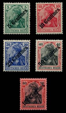 Deutsche Auslandspostämter TÜRKEI Nr 48-52 postfrisch X6B2486