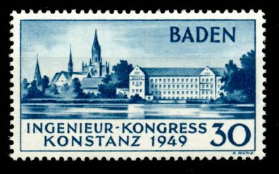 FRANZ. ZONE BADEN Nr 46II postfrisch X6B9742