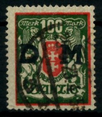 DANZIG Dienstmarken Nr 34X gestempelt gepr. X6E65FE