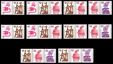 BERLIN Zusammendruck Nr W51-W60 postfrisch S395B52