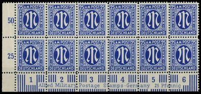 BIZONE AM-POST Nr 28Cz postfrisch ECKE-ULI X81E536