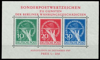 BERLIN BLOCK Kleinbogen Block 1 postfrisch gepr. X875EEA