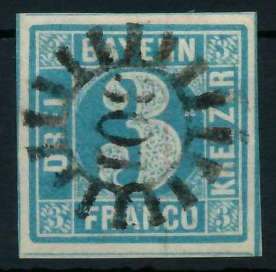 BAYERN Mühlradstempel AUF Nr 2II gMR 301 ZENTR- X880642