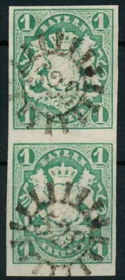 BAYERN Mühlradstempel AUF Nr 14c gMR 529 ZENTR- X883FEA