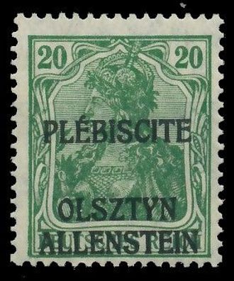 Allenstein Nr IV postfrisch gepr. X41102E