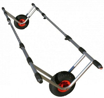 Eckla Katamaranwagen 260 mit Luftträder verstellbar 140cm bis 210cm Bootswagen