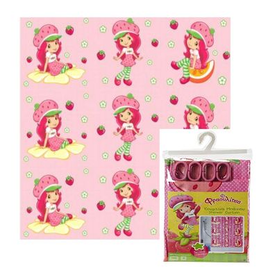 Emily Erdbeer Dusch Vorhang Shower Curtain Strawberry NEU NEW Badezimmer Mädchen