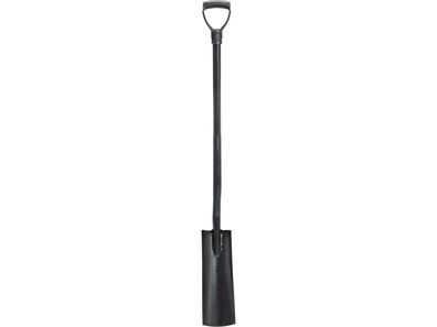 Drainagespaten mit Gummigriff, Stahl, 13,3 cm