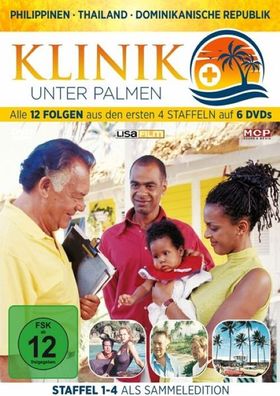 Klinik unter Palmen alle 12 Folgen aus den ersten 4 Staffeln auf 6 DVDs Neu