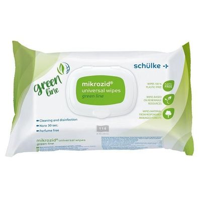 Mikrozid universal wipes green line 114 Tücher 18 x 20 cm