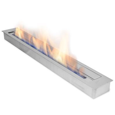 Moritz 120 cm Edelstahl Brennkammer Doppelwandig 6,0 Liter Bio Ethanol Brenner Einsat